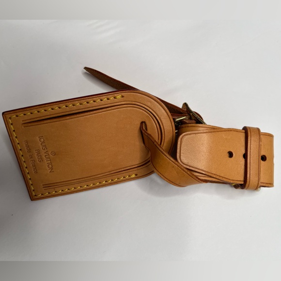 ‼️SOLD‼️ Louis Vuitton (3) piece Luggage Tag, Poignet,  strap in Vachetta Leath - Picture 4 of 6